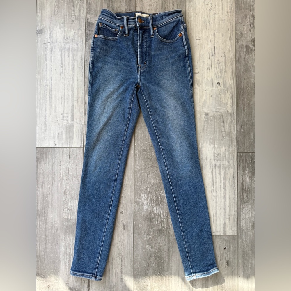 Madewell 10” High-Rise Skinny Jeans Women’s Size 25 Medium Wash Stretch Denim